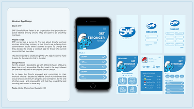 App Design: SMF app design branding design logo ui ux