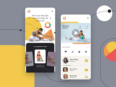 Fitness app UI app concept design exdesign fitness interface mobile product trending ui uidesign ux