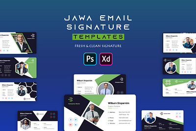 Jawa | Email Signature Template By Websroad adobexd business creative design email emailtemplate esignatures footer massege outlook sign signature signatures stationary xd