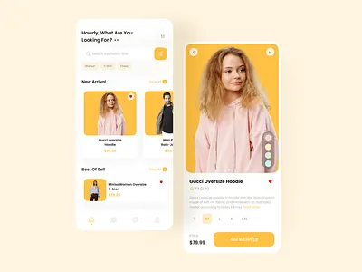 Clothes App Design add to cart app design application design cart clean design clohtes selling clothes app ecommerce ecommerce app ecommerce design mobile mobile app mobile design mobile ui sell shopify shopping ui design uiux uix design