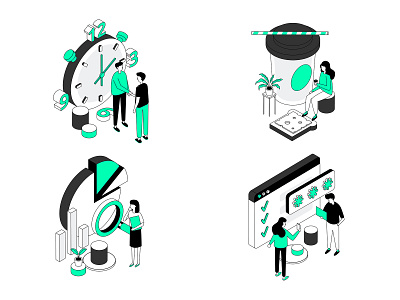 Robinhood. Illustrations app empty state illustration isometric robinhood spot spot illustration