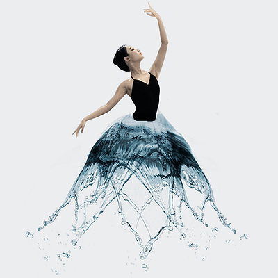 Dancing ballerina edit 3d ballerina branding dance design edit graphic design photoshop water