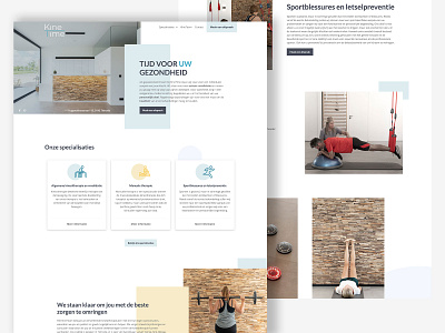 Kinetime Webdesign design minimal physiotherapist sports ui ux web webdesign