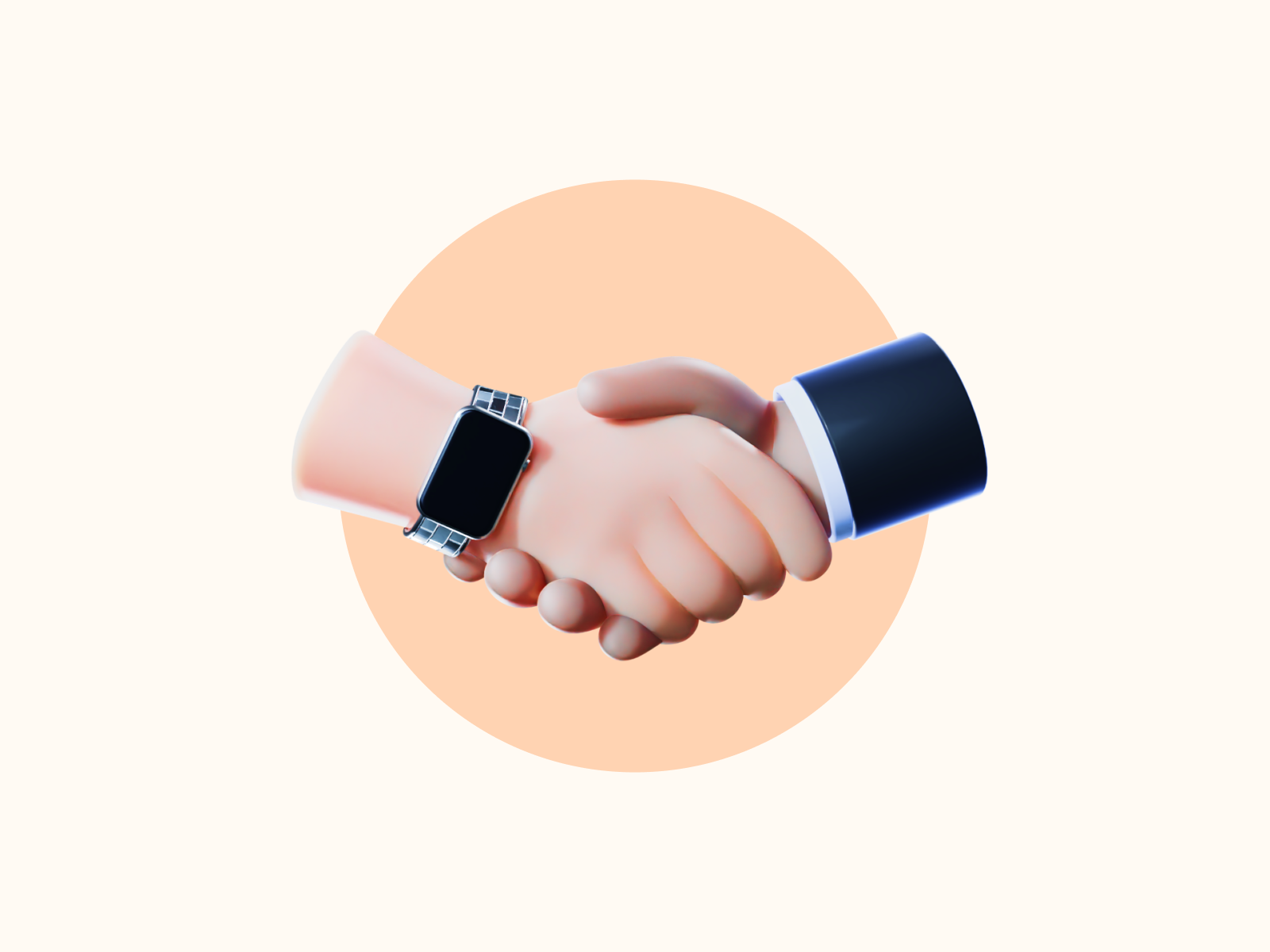 handshake 3d rendering icon illustration 28585669 PNG