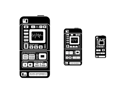Tricorder icon design illustration vector