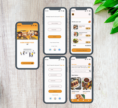 Street Food design ui ux