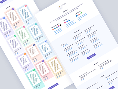 Resume CV - Digital / UI / UX / Visual Designer [freebie] cover cv design designer digital download experience figma free freebie interface letter portfolio product resume ui user ux visual