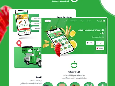 Landing page - grocery everyday home essentials grocery landing landing page shopping app ui uidesign uiux