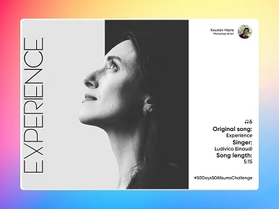 Experience song - Ludovico Einaudi | Song Album Recreation #6 adobe lightroom branding design digital art digital image graphic design music album photo manipulation photoshop song album song album recreation spotify