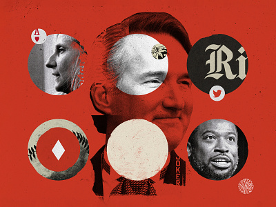 Richmond Magazine - Best & Worst casino collage gambling illustration politics portrait