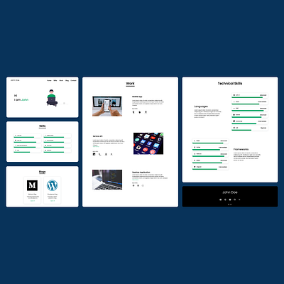 Developer Portfolio Design graphic design portfolio ui