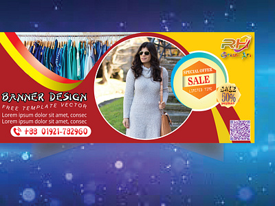 Online Shopping Ad Banner. business card busiyer catalog flyer graphic design id card logo magazin menu motion graphics