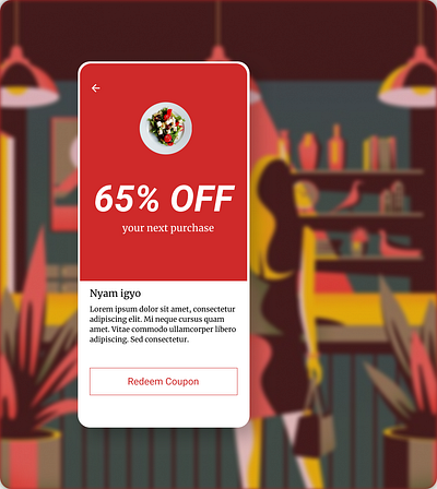 #Dailyui 061 Redeem Coupon app branding design graphic design illustration logo ui ux vector web