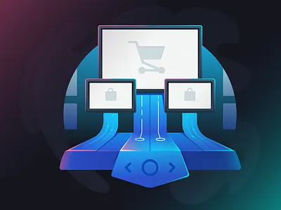 Monitors range application digital display illustration monitors purchase screen store