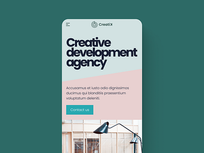 Design agency website - mobile agency design design concept digital homepage interface mobile modern responsive ui ux ui design web design