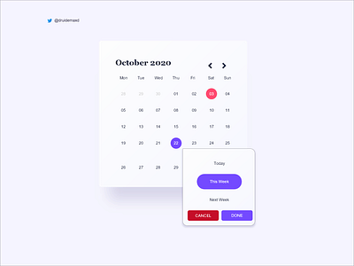 Date picker app branding design illustration typography ui ux