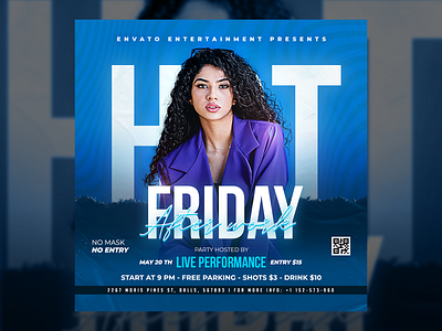Night Club Party Flyer Template PSD artist birthday club design dj flyer flyer template ladies party night club summer template