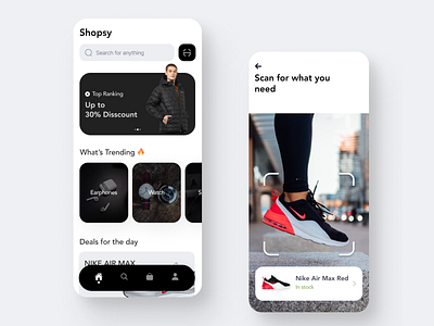 E- Commerce - Mobile App app app design branding clean dailyui design ecommerce illustration logo nike ui uidesign ux