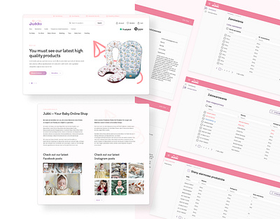 Visual refresh of the online shop and a dedicated sales manager angular baby design ecommerce gui ui ux