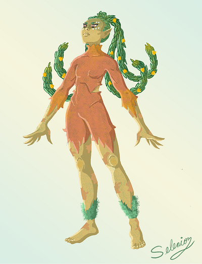 Tropicalia | character design character design digital art digital illustration diseño de personaje fantasy character monster of the woods scifi character selenioz art tropicalia character design woods protector xp pen