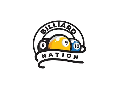 Billiard Nation Logo Concept billiard logo conceptual design graphic design logo sports logo vector