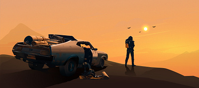 MAD MAX animation car design graphic art illustration illustrator motion graphics vector