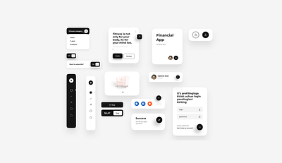 UI Components app clean components cuberto darkmode design designer dribbble follow like popular ui ui8 uicomponents usa ux webdesign