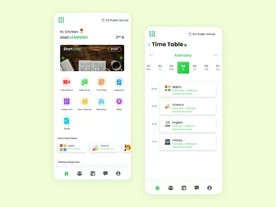 Torboot App for School 🔥 app concept design interface lms minimal school ui uiux