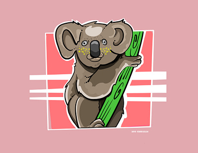 Save the Koalas animals australia branding bush charity custom artwork design graphic design illustration koala koala art logo rescuer sketch vector wild animals zoo zoo art