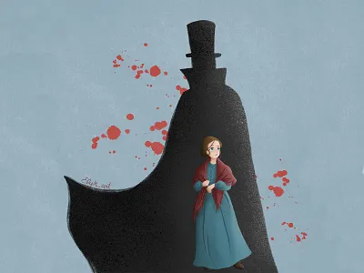 Light on the Victim #1 art chalkstyle crime digitalart illustration jacktheripper light london londoncrime procreate series shadow victim victorian victorianage