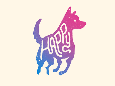 Happy Go Lucky animal best friend dog doggie doggo dogs drawing hand drawn happiness happy illustration joy joyful pet procreate pup puppy puppys