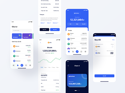 Rice :: The Decentralized Wallet app application clean crypto crypto wallet decentralized defi design finance financial minimal mobile modern typography ui ux vietnam wallet