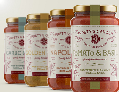 Frosty's Garden branding design graphic design logo design packaging