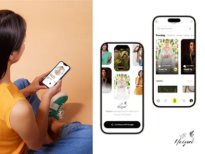 Naiyori: Elevating Bridal Elegance with Fashion and Beauty bridal beauty products bridal fashion bridal jewelry figma ui ux talent heart wedding accessories wedding dresses women fashion app