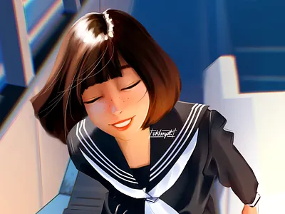 🆙 anime art character cute design drawings girl girl character illustration procreate