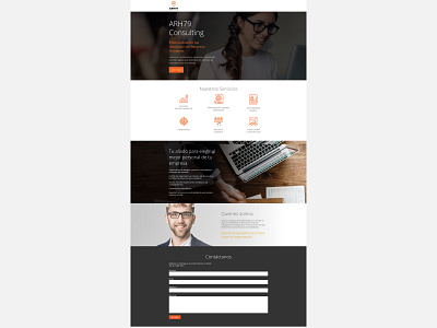 Landing ARH79 Consulting design landing ui ux