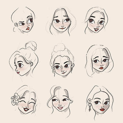 Character Expressions character design character development character drawing character expressions character illustration digital illustration expressions illustration sketch