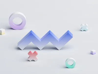 Geometric design 3d abstract background blender color design geometric geometry graphic illustration light minimal render shape