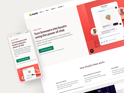 Shopify Inbox admin animation branding connell mccarthy design inbox launch marketing product shopify website
