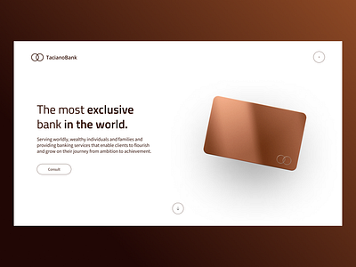 Private Bank with Iron Card - Landing Page 3d bank bank card banking card credit card debit card exclusive iron card money premium prime bank private bank ui ux web design website