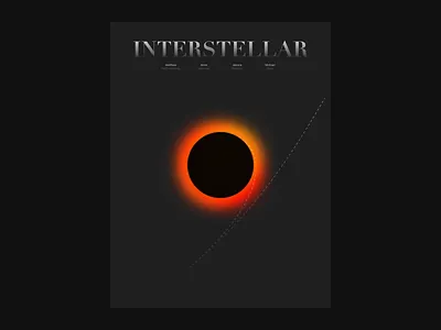 Interstellar poster arnv black design graphic design illustration minimal