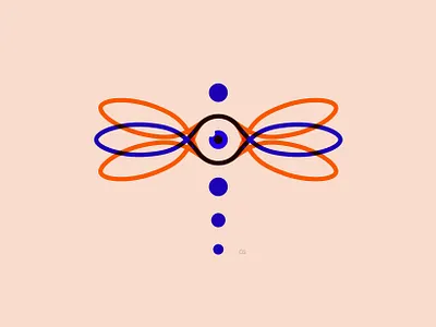 Dragonfleye abstract animal design dragonfly eye flat graphic design icon illustration insect line art logo minimal vector wit