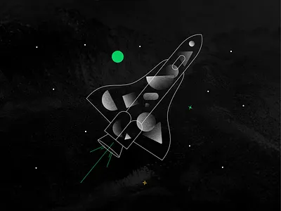 Dark Matter of Work illustrations brand branding concept dark design graphic design illustration space wrike
