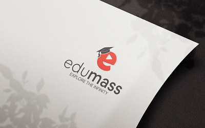 Edumass Logo Design branding cmyk combine logo design education education logo graphic design icon logo online study study logo vector