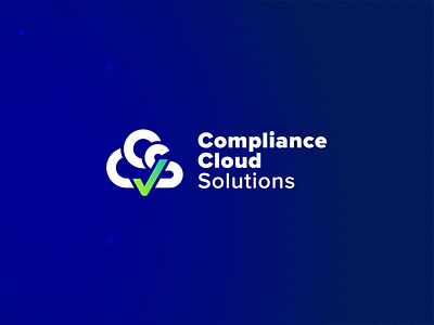 CCS — Compliance Cloud Solutions, Logo approved blue check mark cloud compliance cyber gradient logo security validate