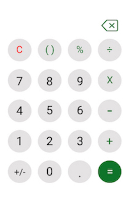 Daily UI Day 4 a digital calculator dailyui