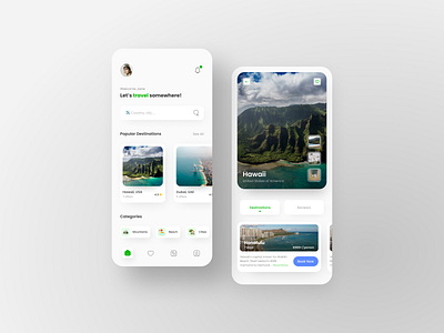 Travel App Concept app appconcept appdesign clean ui concept simple clean interface travel travelapp ui