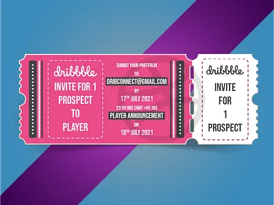 Dribbble Invite branding graphic design logo motion graphics