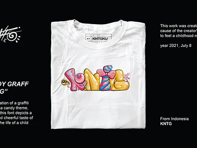 Candy Graffiti | T-Shirt art candy clothing colorfull cutetshirt design drawing font graffiti illustration illustrator lettering logo mockuptshirt projecttshirt streetart tshirt tshirtdesign