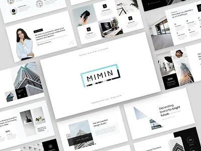 MIMIN - Minimalism Presentation Template clean colorful company corporate google slides keynote modern multipurpose multipurpose template photography pitch deck portfolio powerpoint presentation studio template unique web design web development website